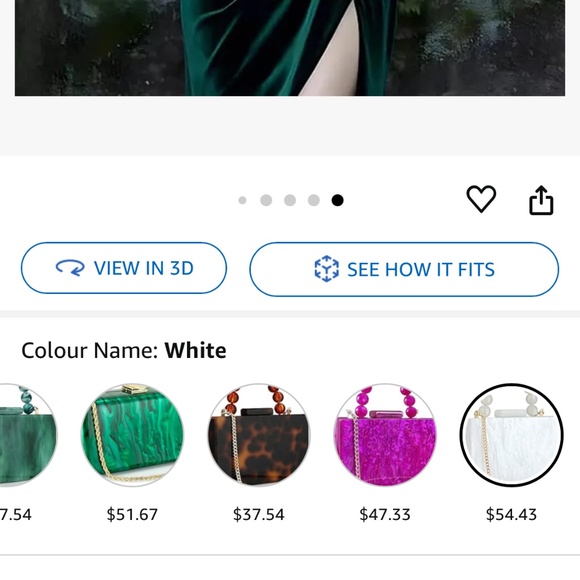 Acrylic white bag (clutch or shoulder/crossbody) - Picture 6 of 6